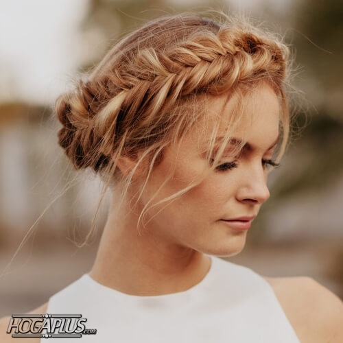 Crown fishtail Hairstyle Ideas