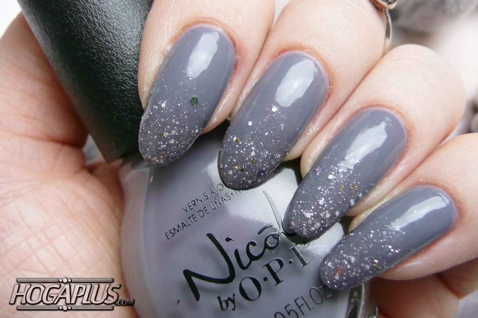 Chromatic grey design Nail Polishes