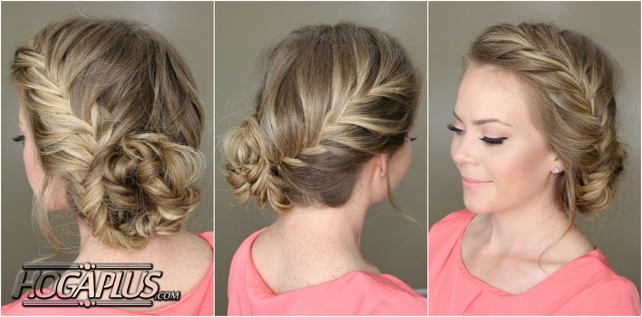 Fishtail Bun For Wedding Day