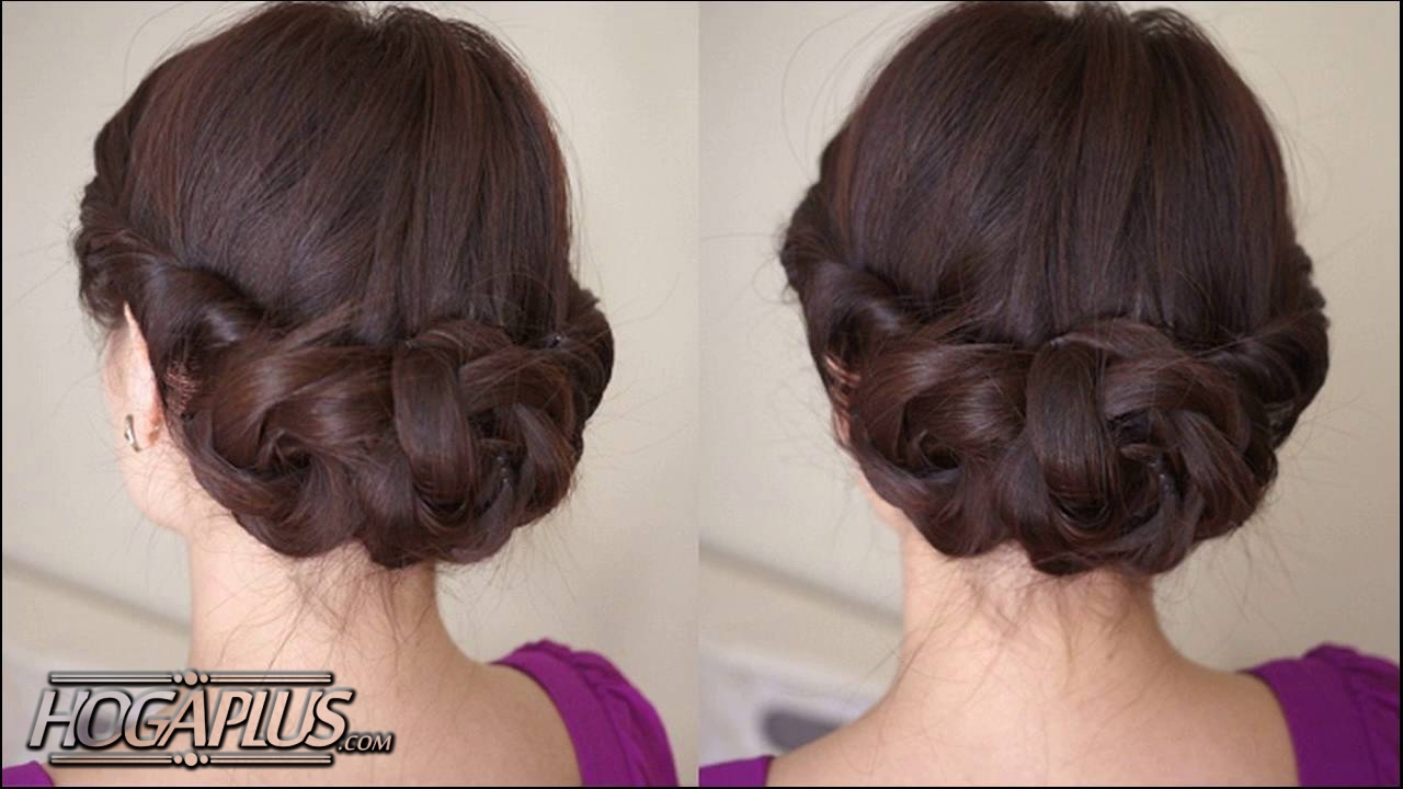 Low Chignon Hairstyle For School Girls