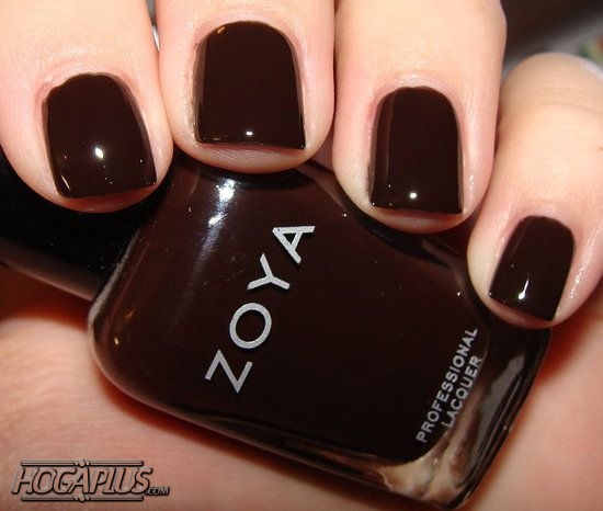 Brown Chocolate Nail Color - winter nail art designs