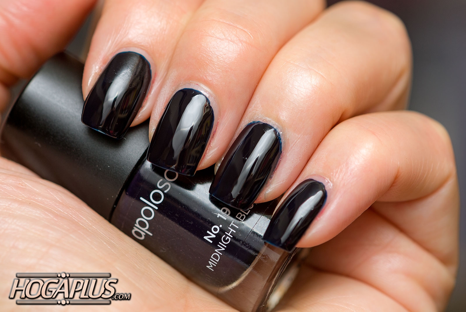 Plain Black Nail Color - winter nail art designs