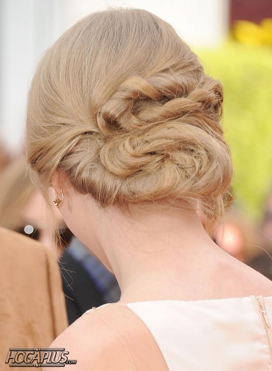 Twisted Low Bun For Long Hair