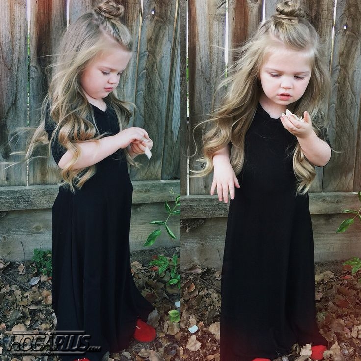 Topknot with fringes Hairstyle For School Girls