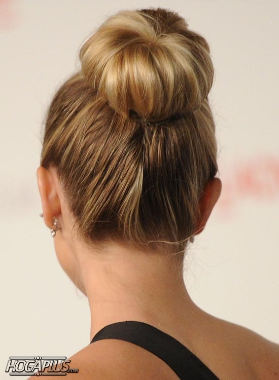 High Doughnut Bun For Long Hair