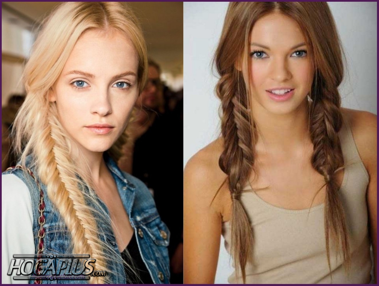 Messy fishtail Hairstyle For School Girls