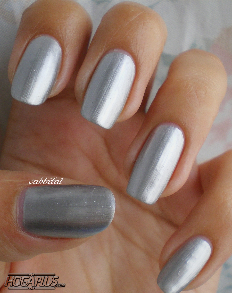 Silver Nail Color - winter nail art designs
