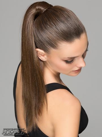 Ponytail by hair wrapped Hairstyle For School Girls